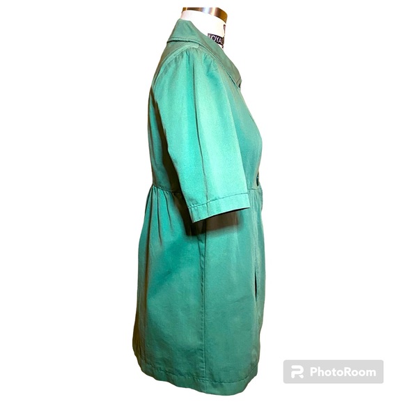 Anthropologie Tulle Brand Green Short Sleeve Jacket Large - Medium - Picture 4 of 6